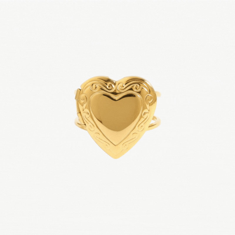 Heart Locket Ring