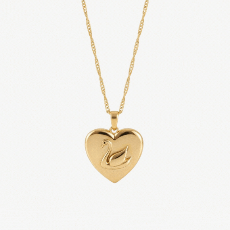 Odette Swan Locket Necklace