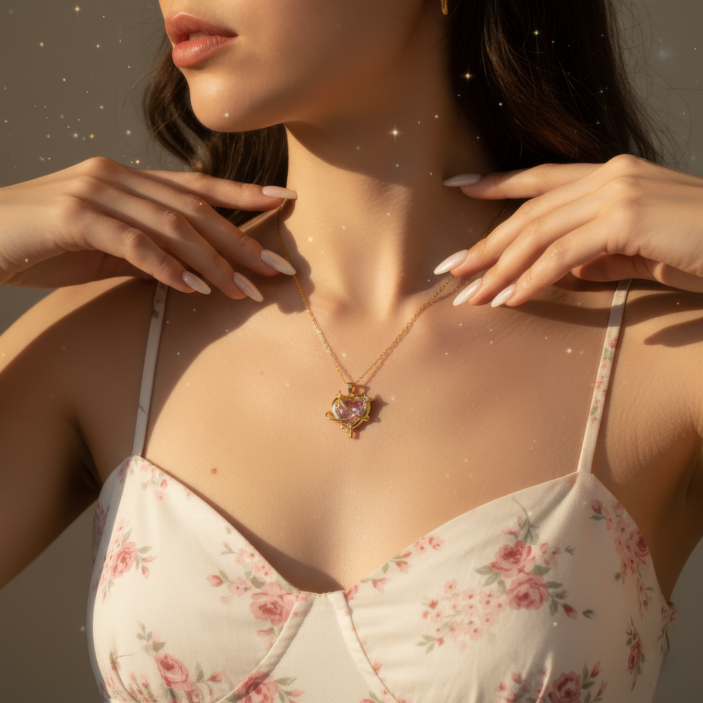 Dripping Heart Necklace