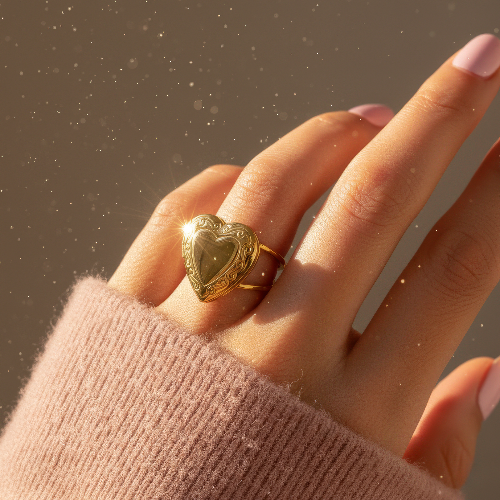 Heart Locket Ring