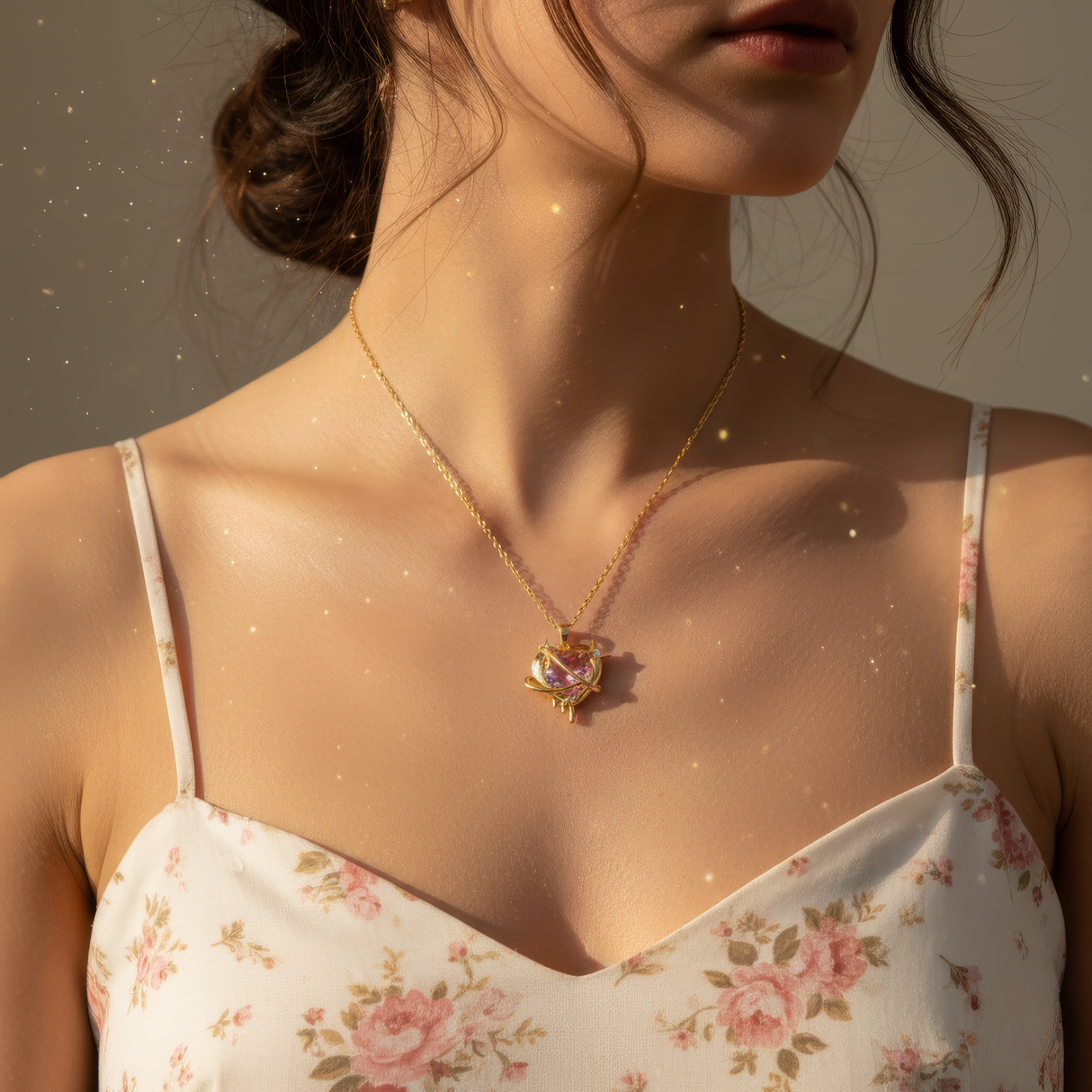 Dripping Heart Necklace