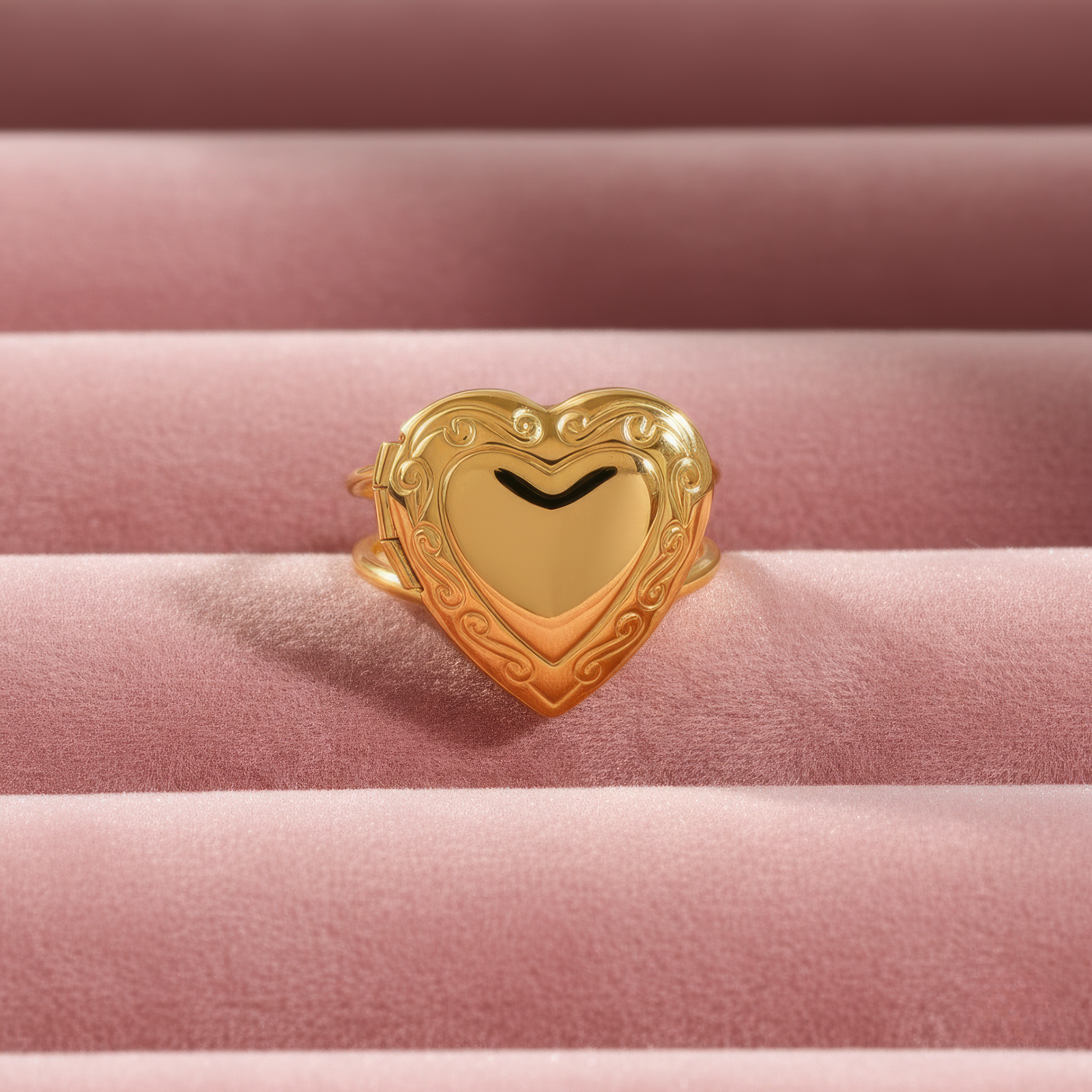 Heart Locket Ring