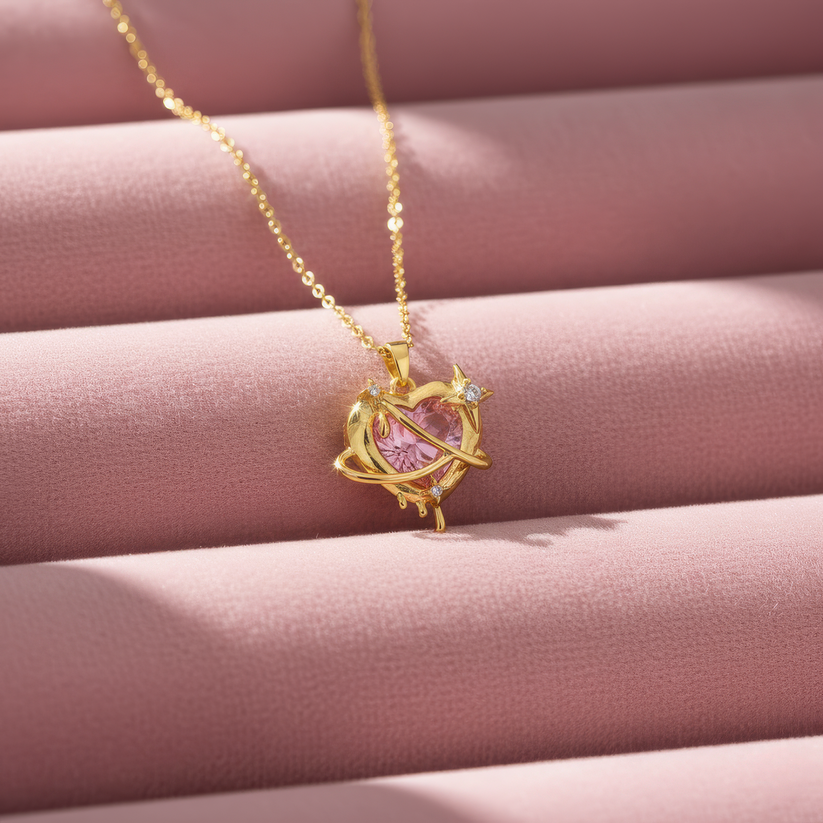 Dripping Heart Necklace