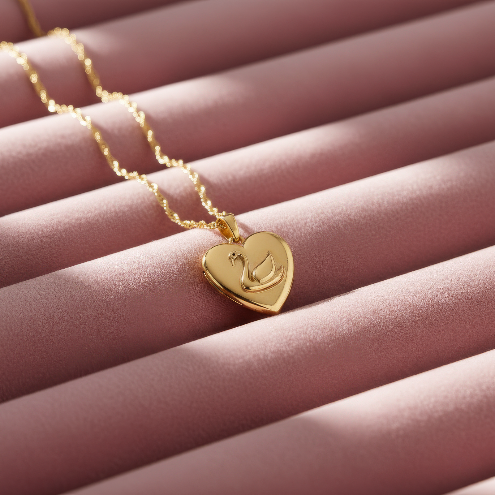 Odette Swan Locket Necklace