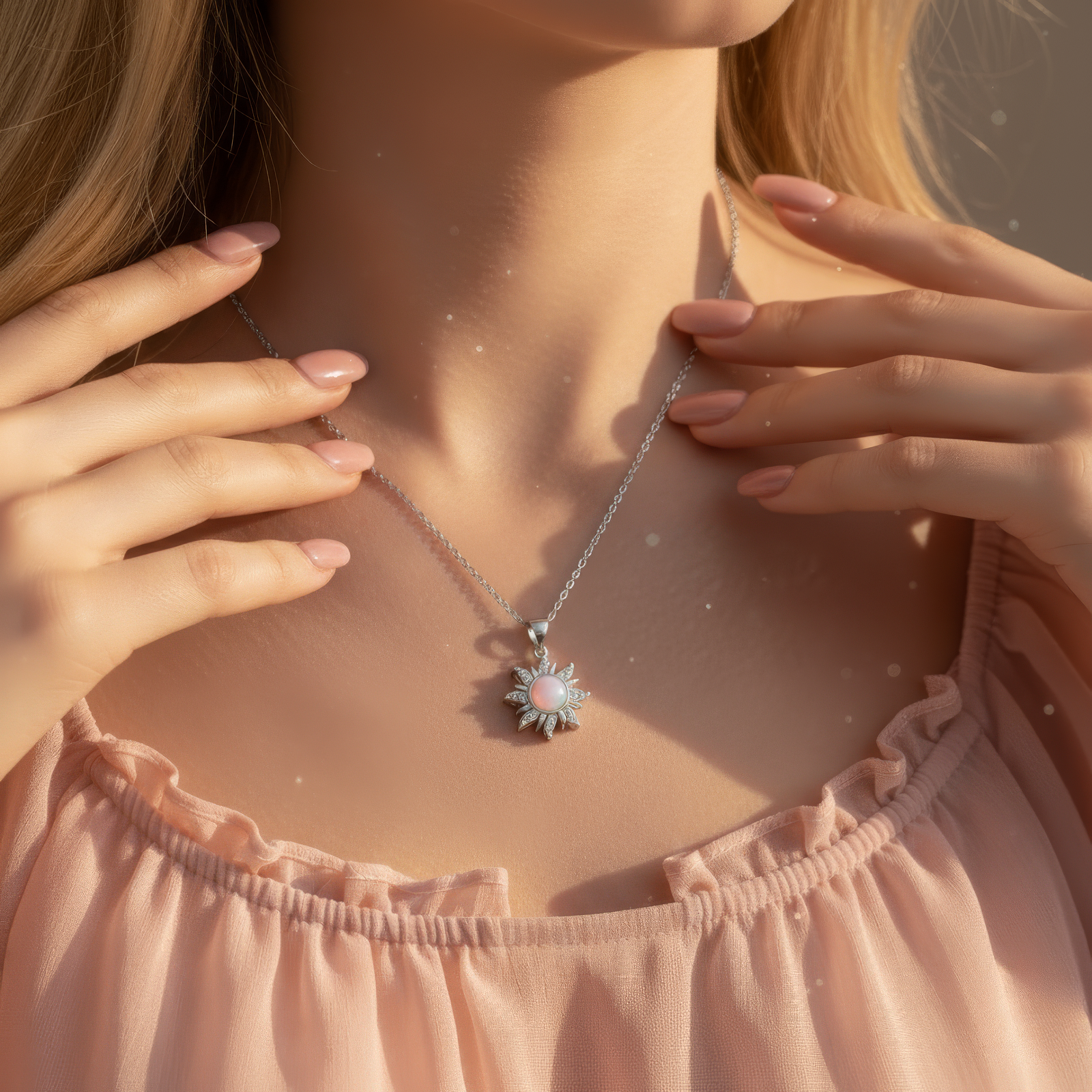 Rapunzel Spinning Sun Necklace